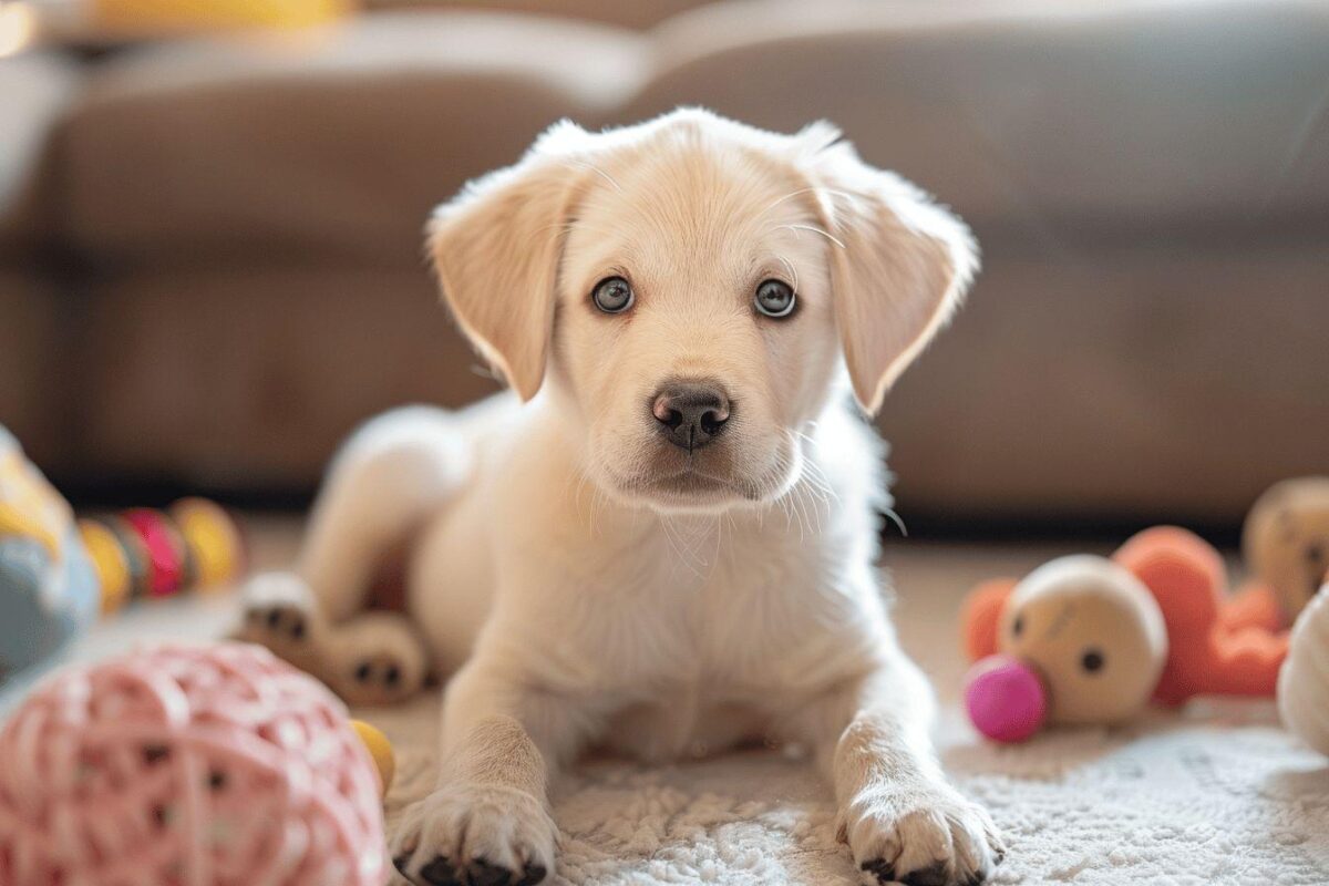 Bébé labrador blanc : caractéristiques et conseils