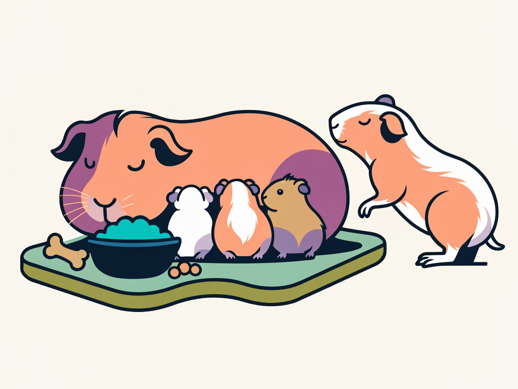 Bébé cochon d'inde : naissance, sevrage, séparation