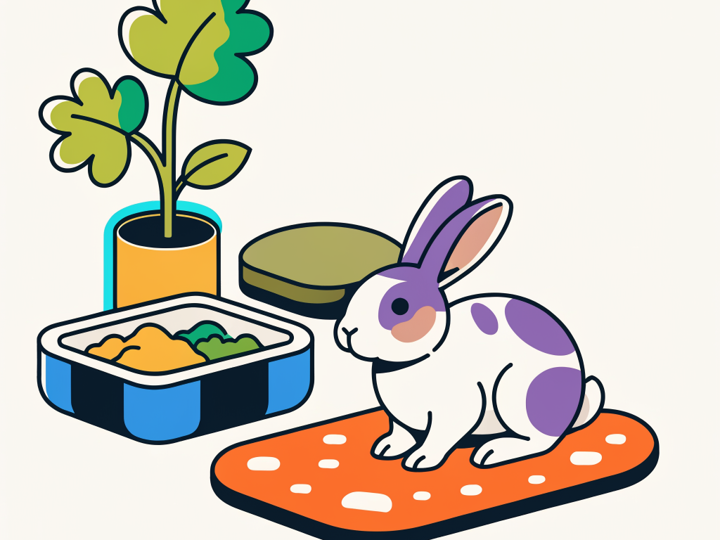 Lapin en liberté dans l'appartement : sécuriser, éduquer à la litière