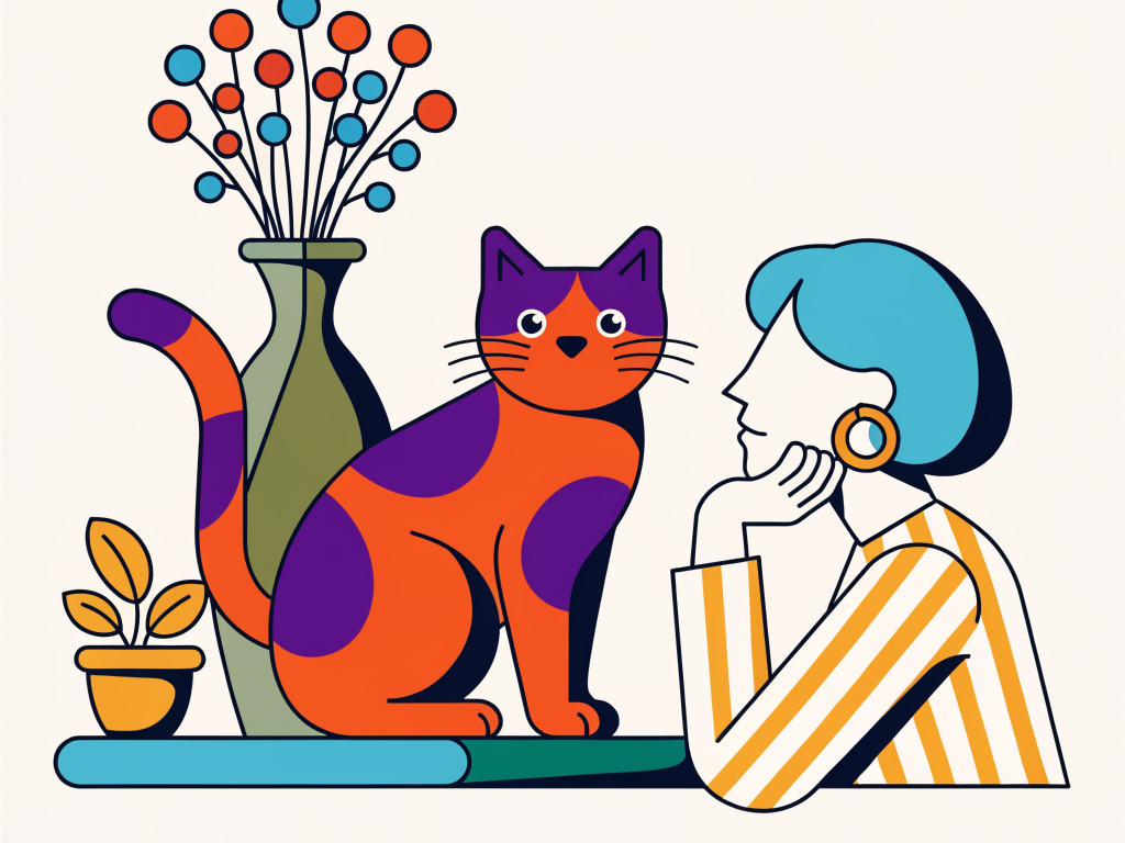 Pourquoi mon chat me fixe ?